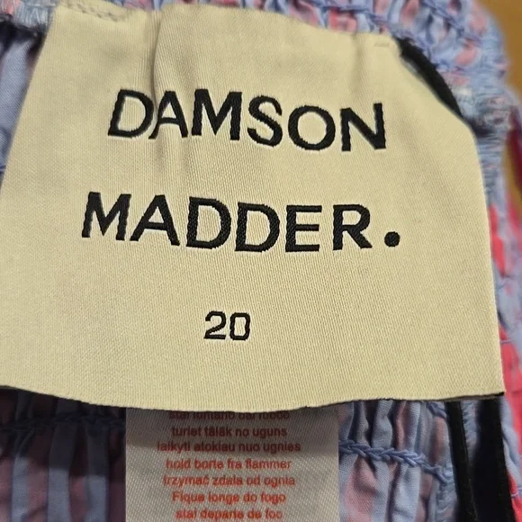 Damson Madder Bluebelle Shirred Mini Dress EU Size 20 /US 16 - Picture 11 of 13